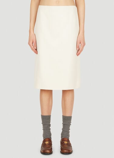 클래식 슈트 스커트 Miu Miu 클래식 슈트 스커트 크림 miu0250021