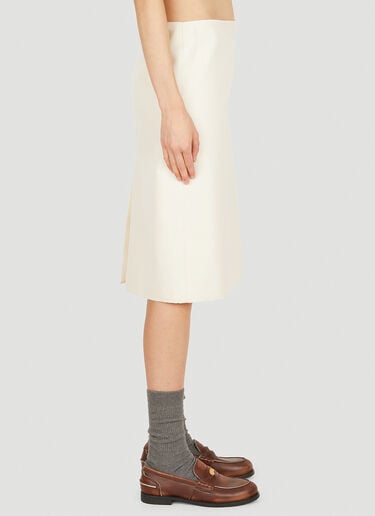 클래식 슈트 스커트 Miu Miu 클래식 슈트 스커트 크림 miu0250021