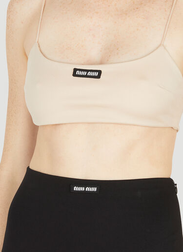 Camisole Crop Top Miu Miu Camisole Crop Top Beige miu0251008