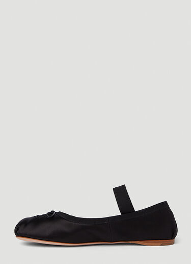 Ballerina Strap Flats Miu Miu Ballerina Strap Flats Black miu0251013