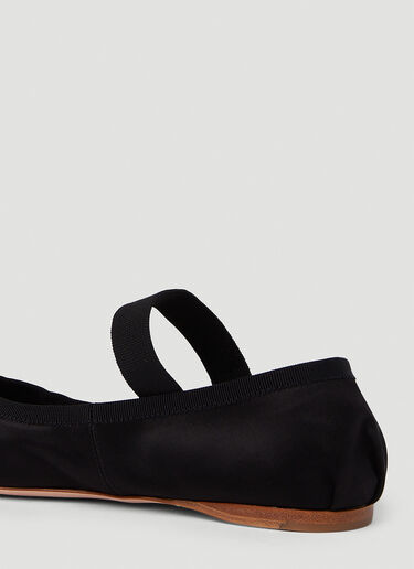 Ballerina Strap Flats Miu Miu Ballerina Strap Flats Black miu0251013