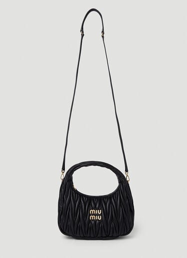 Wander Mini Hobo Handbag Miu Miu Wander Mini Hobo Handbag Black miu0251015