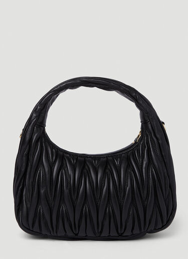 Miu Miu 원더 미니 호보 핸드백 블랙 miu0251015