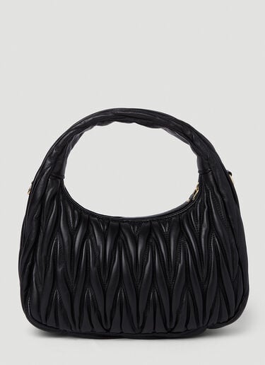 Wander Mini Hobo Handbag Miu Miu Wander Mini Hobo Handbag Black miu0251015