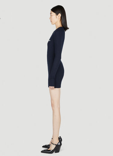 Knitted Dress Miu Miu Knitted Dress Blue miu0252001