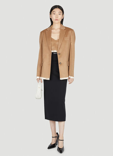 驼毛西装外套 Miu Miu 驼毛西装外套 驼色 miu0252018