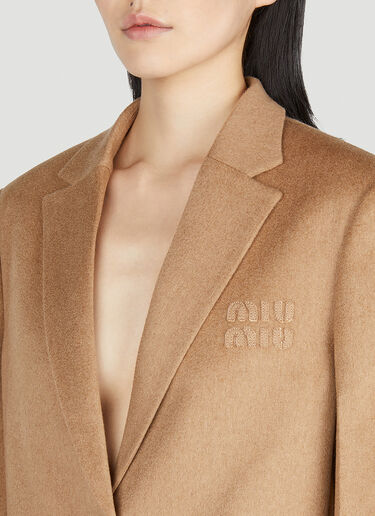驼毛西装外套 Miu Miu 驼毛西装外套 驼色 miu0252018