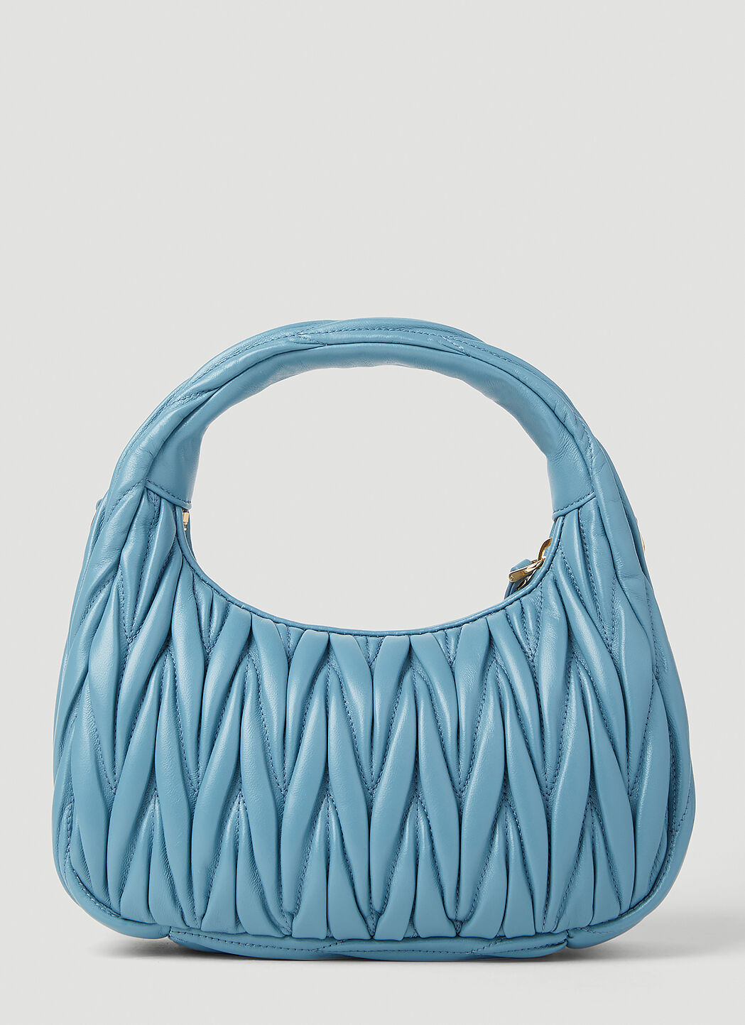 Miu Miu Wander Matelassé Hobo Bag in Blue | LN-CC