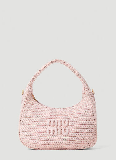 Miu Miu Crochet Shoulder Bag Pink miu0252044