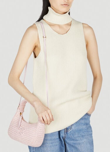 Crochet Shoulder Bag Miu Miu Crochet Shoulder Bag Pink miu0252044