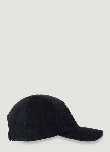 Logo Embroidery Baseball Cap Miu Miu Logo Embroidery Baseball Cap Black miu0252050