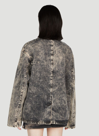 Miu Miu 마블라이즈 데님 블레이저 블랙 miu0252070