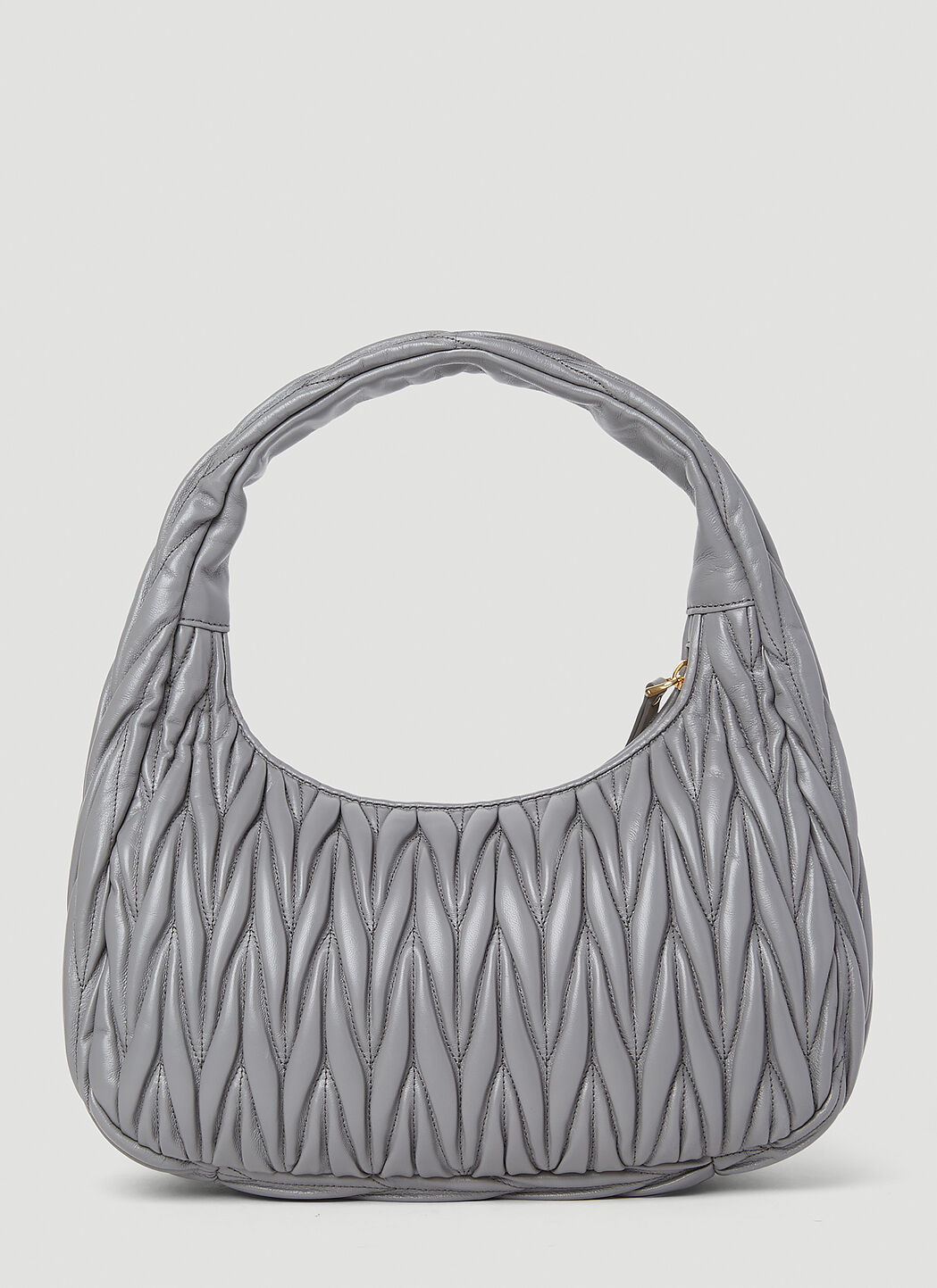 ☆関税込☆MIU MIU★MATELASSE hobo bag★ Miu Miu Women's' Wander Matelassé Hobo Bag in Grey | LN-CC®