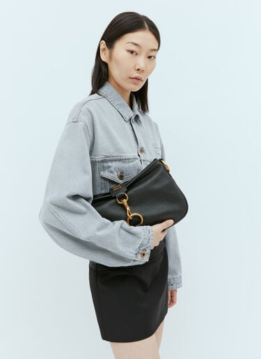 Leather Shoulder Bag Miu Miu Leather Shoulder Bag Black miu0252077