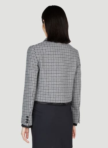 Miu Miu Tweed Cropped Blazer Grey miu0254022