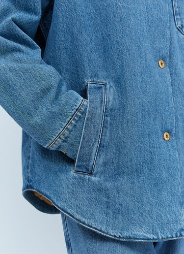 Denim Blouson Jacket Miu Miu Denim Blouson Jacket Light Blue miu0254026
