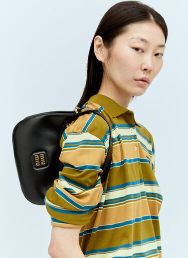 Miu Miu 皮革 Hobo 单肩包 黑色 miu0254073