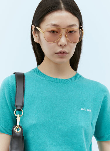 로고 플라크 가죽 숄더백 Miu Miu 로고 플라크 가죽 숄더백 블랙 miu0254085