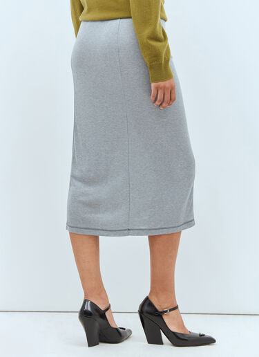 Silk Jersey Skirt Miu Miu Silk Jersey Skirt Grey miu0258011
