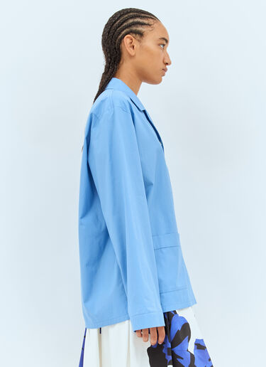 Miu Miu 포플린 셔츠 블루 miu0258038