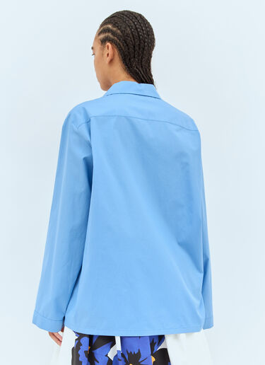 Miu Miu 포플린 셔츠 블루 miu0258038