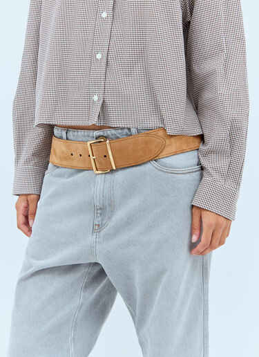 Suede Belt Miu Miu Suede Belt Brown miu0258057
