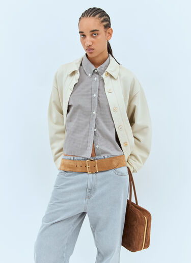 Suede Belt Miu Miu Suede Belt Brown miu0258057