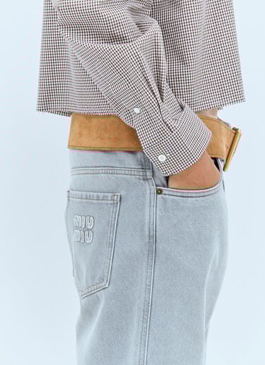 Suede Belt Miu Miu Suede Belt Brown miu0258057