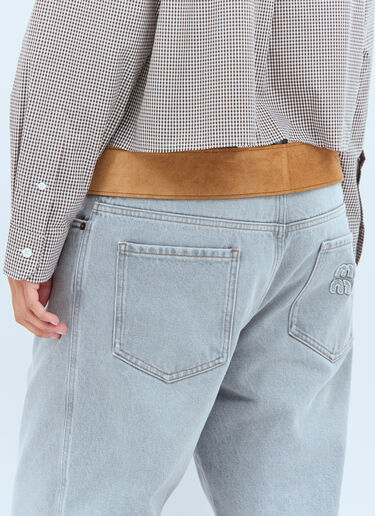 Suede Belt Miu Miu Suede Belt Brown miu0258057
