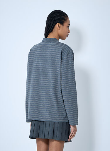 Miu Miu 로고 패치 폴로 셔츠  화이트 miu0260057