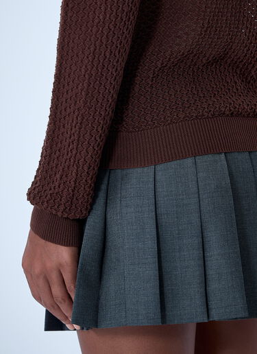 Open-Knit Cardigan Miu Miu Open-Knit Cardigan Brown miu0261001