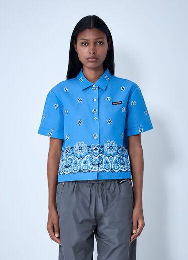 Bandana Shirt Miu Miu Bandana Shirt Blue miu0261010