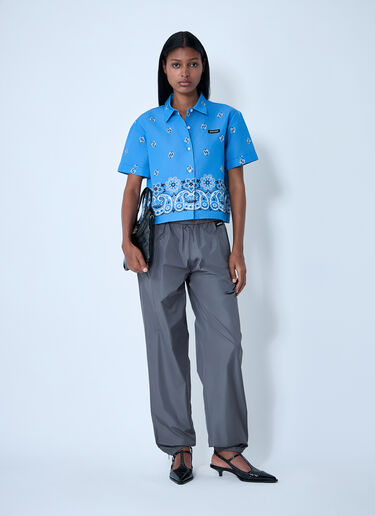 Bandana Shirt Miu Miu Bandana Shirt Blue miu0261010