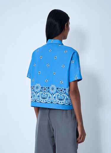 Bandana Shirt Miu Miu Bandana Shirt Blue miu0261010
