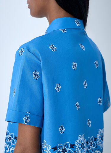 Bandana Shirt Miu Miu Bandana Shirt Blue miu0261010