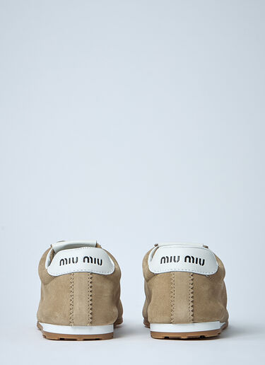 Miu Miu Plume Sneakers Beige miu0261019