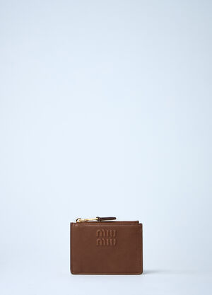 Miu Miu Leather Cardholder Beige miu0261026