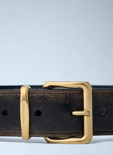 Miu Miu Leather Belt Brown miu0262004