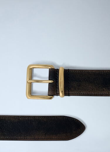 Miu Miu Leather Belt Brown miu0262004