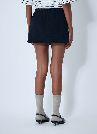 Logo Motif Mini Skirt Miu Miu Logo Motif Mini Skirt Blue miu0262102
