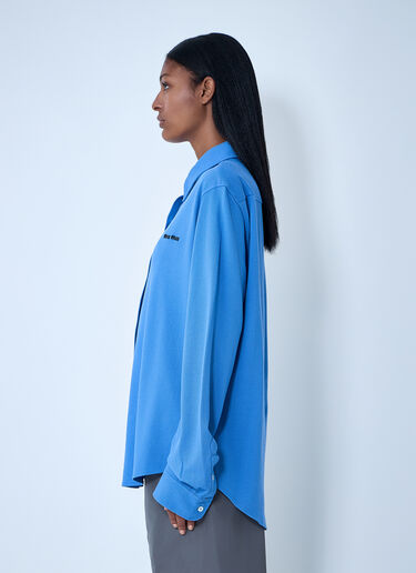 Logo Motif Shirt Miu Miu Logo Motif Shirt Purple miu0262103