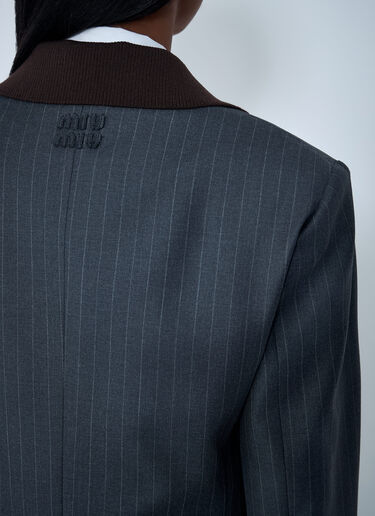 Wool Blazer Miu Miu Wool Blazer Blue miu0262105