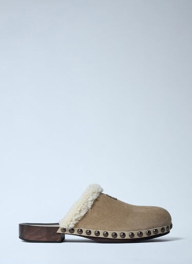 Miu Miu Suede Clogs Black miu0262112