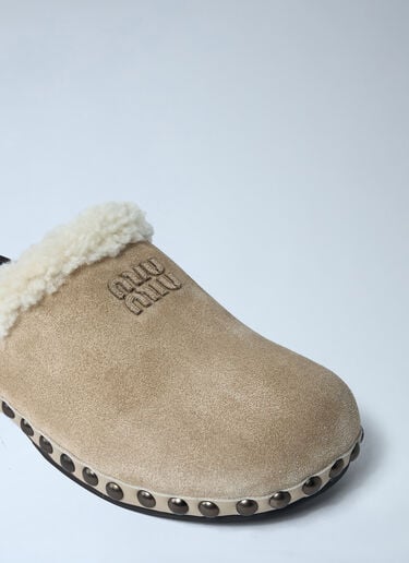 Miu Miu Suede Clogs Black miu0262112