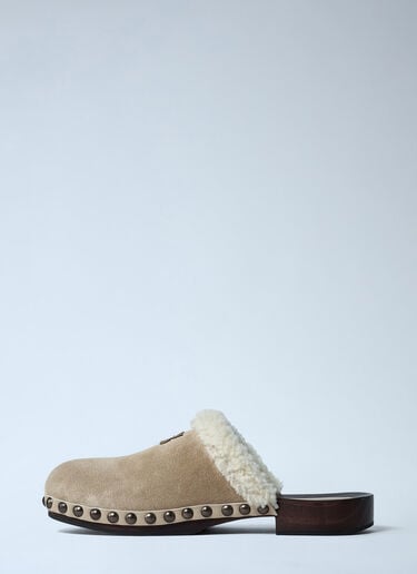 Miu Miu Suede Clogs Black miu0262112