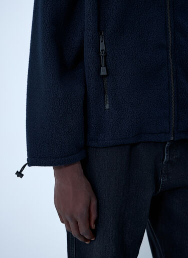 Miu Miu Hooded Logo Motif Sweatshirt Blue miu0362002