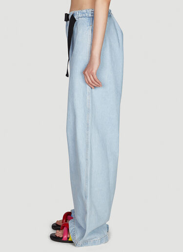 Overside Wide Leg Jeans Moncler x JW Anderson Overside Wide Leg Jeans Blue mjw0249008
