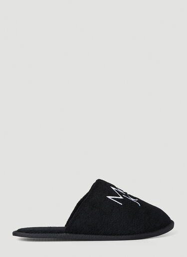 Logo Slippers More Joy Logo Slippers Black mjy0347037