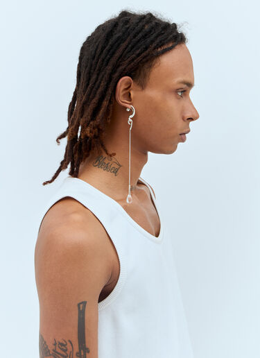 Extra Long Viscous Drop Earrings Milko Boyarov Extra Long Viscous Drop Earrings Silver mkb0355004