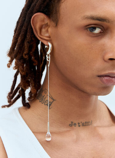Extra Long Viscous Drop Earrings Milko Boyarov Extra Long Viscous Drop Earrings Silver mkb0355004